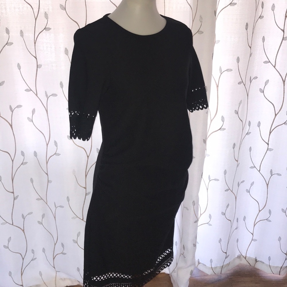 New Look Maternity Black Dress with Accent Size 10